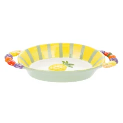 Piatto portata con manici ananas Florafruit ceramica