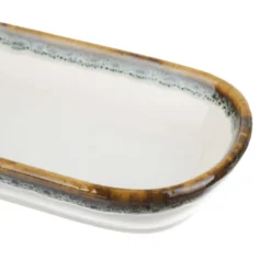 Piatto portata ovale 15,5x9 cm effetto acqua Ocean