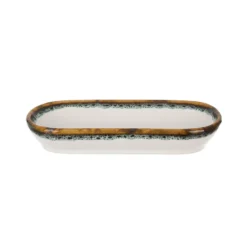Piatto portata ovale 15,5x9 cm effetto acqua Ocean