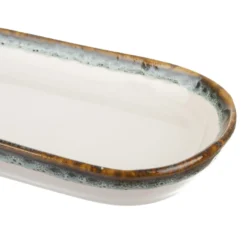 Piatto portata ovale 27x12,6 cm effetto acqua Ocean