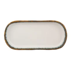 Piatto portata ovale 27x12,6 cm effetto acqua Ocean
