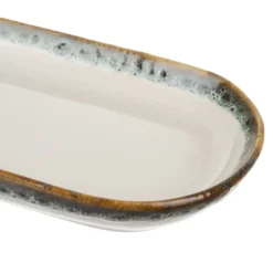 Piatto portata ovale 30x16 cm effetto acqua Ocean