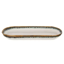 Piatto portata ovale 30x16 cm effetto acqua Ocean