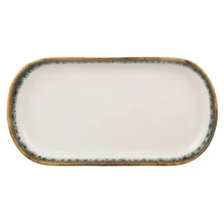 Piatto portata ovale 30x16 cm effetto acqua Ocean