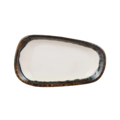 Piatto portata ovale 10,5x7,7 cm effetto acqua Ocean