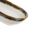 Piatto portata ovale 16x8 cm effetto acqua Ocean