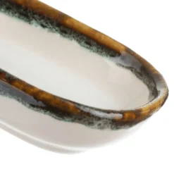 Piatto portata ovale 16x8 cm effetto acqua Ocean