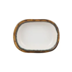 Piatto portata ovale 16x8 cm effetto acqua Ocean