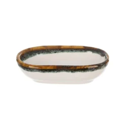 Piatto portata ovale 16x8 cm effetto acqua Ocean