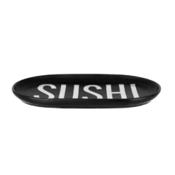 Piatto portata Sushi ceramica nero Big is more
