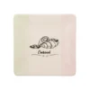 Piatto quadrato croissant 25x25 cm in terracotta Cake