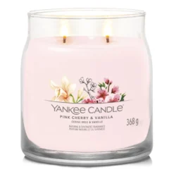 Pink Cherry Vanilla, candela in giara media Yankee Candle