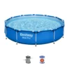 Piscina fuori terra Steel Pro Bestway rotonda, 366x76 cm