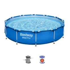 Piscina fuori terra Steel Pro Bestway rotonda, 366x76 cm