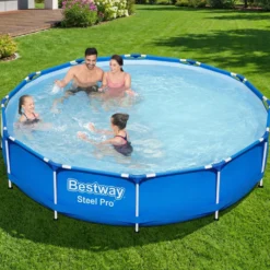 Piscina fuori terra Steel Pro Bestway rotonda, 366x76 cm