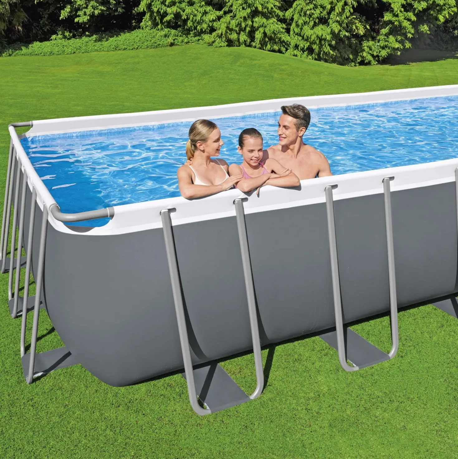 Piscina fuori terra 732x366x132 cm Power Steel Frame Bestway