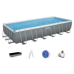 Piscina fuori terra 732x366x132 cm Power Steel Frame Bestway