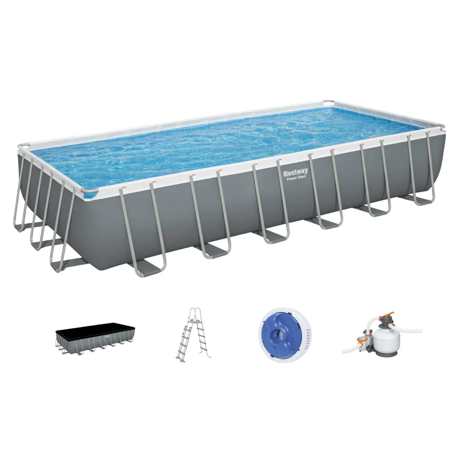 Piscina fuori terra 732x366x132 cm Power Steel Frame Bestway