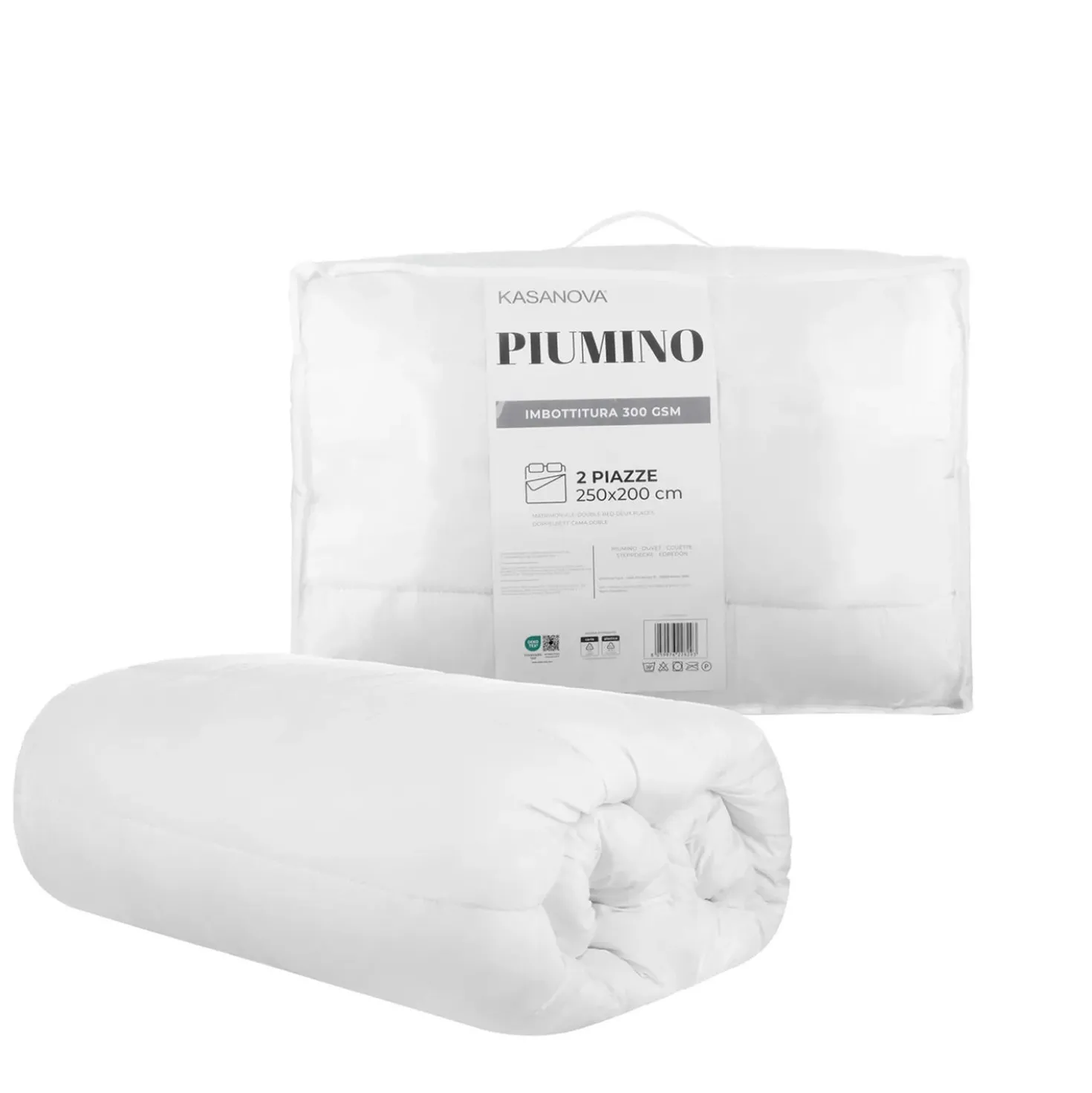 Piumino invernale matrimoniale 300 gr/mq in microfibra