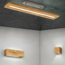 Plafoniera in legno Brad Trio