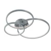 Plafoniera LED 3 anelli in acciaio Aaron Trio