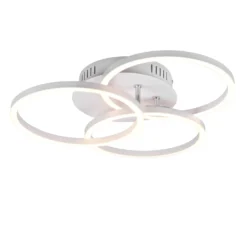 Plafoniera LED bianca Circle Trio