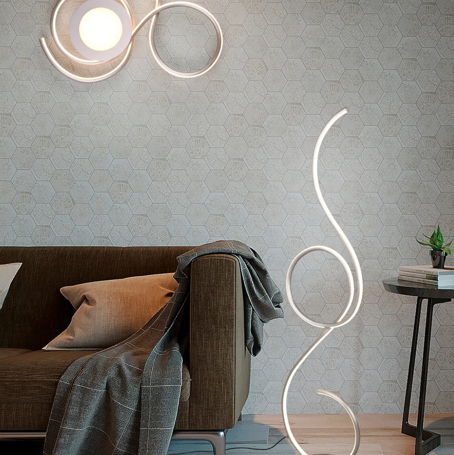 Plafoniera LED bianca Jive Trio