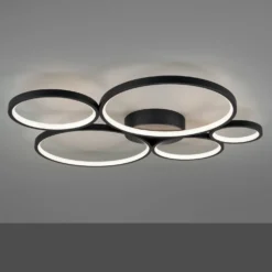 Plafoniera 5 LED Rondo nero Trio