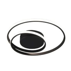 Plafoniera nero 40 cm Zibal Trio