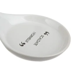 Poggiamestolo bianco con scritta 22 cm