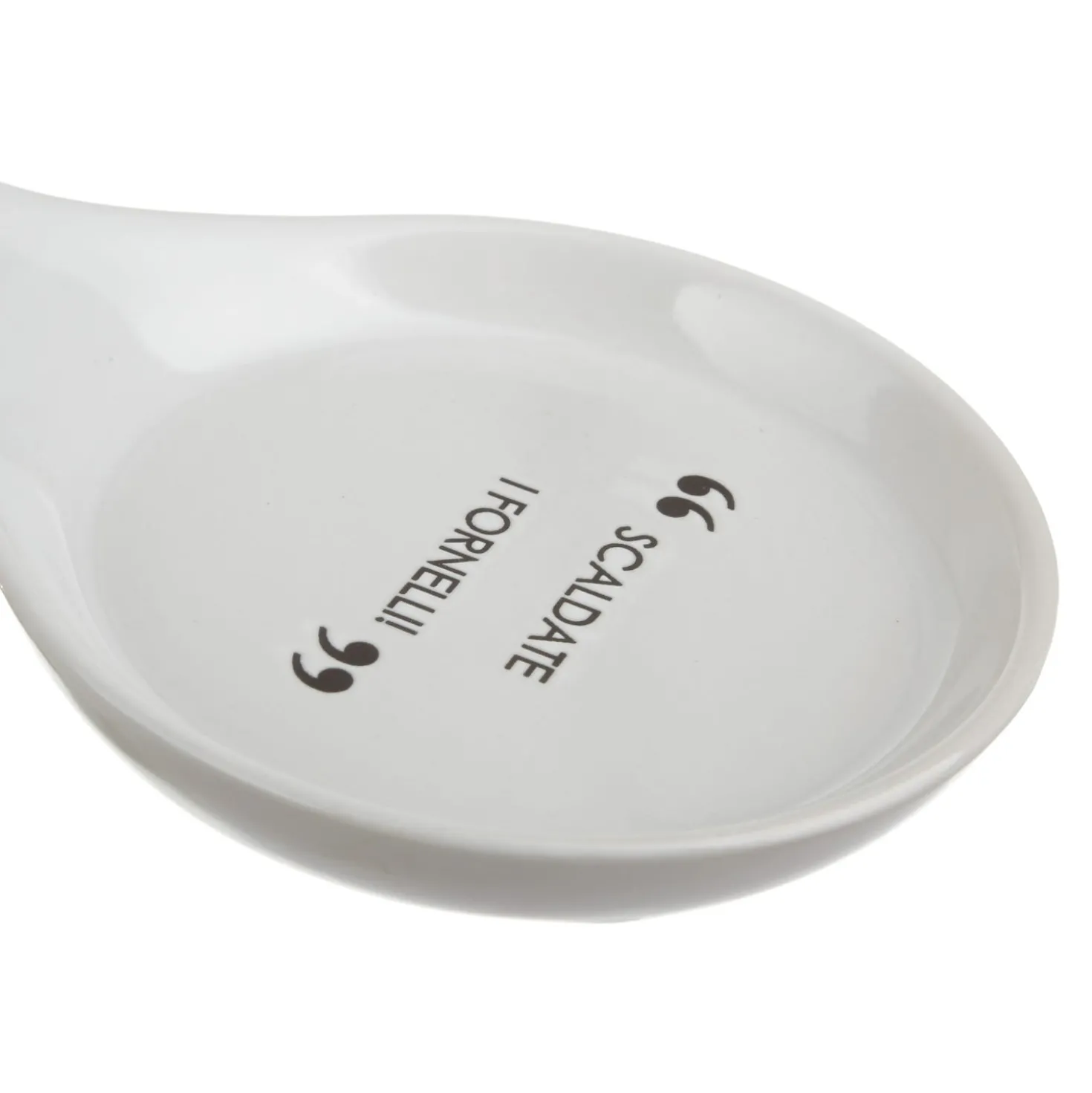 Poggiamestolo bianco con scritta 22 cm