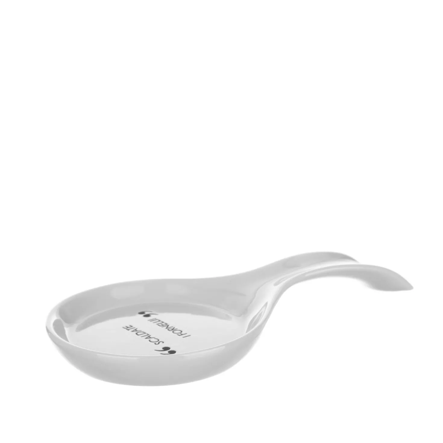 Poggiamestolo bianco con scritta 22 cm