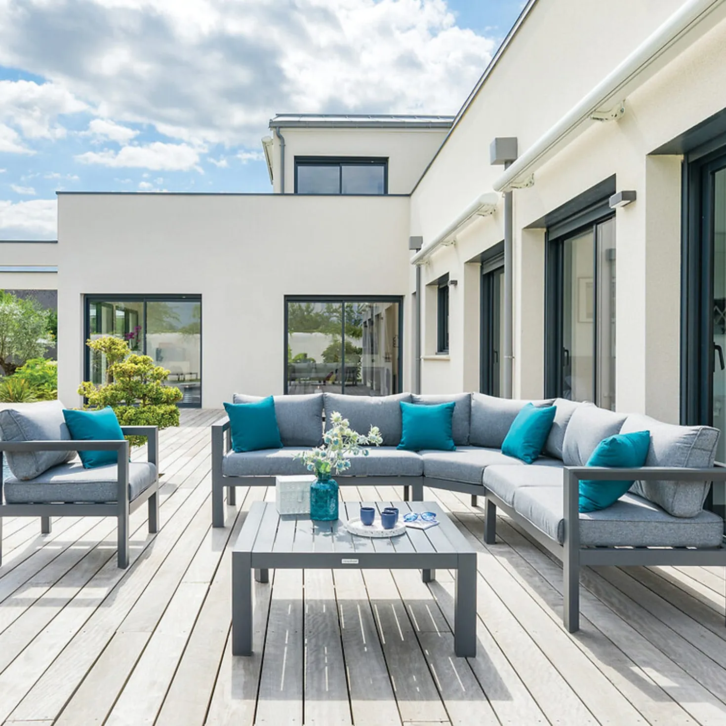 Poltrona da giardino 76x71x65 cm Evasion