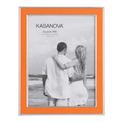 Portafoto arancione con argento Miro Silver, foto 13x18 cm