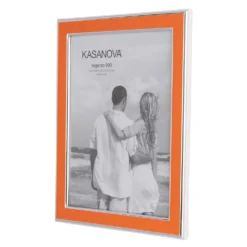 Portafoto arancione con argento Miro Silver, foto 13x18 cm