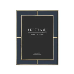 Portafoto blu zaffiro oro foto 15x20 cm Beltrami con argento Miro Silver