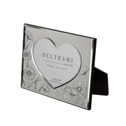 Portafoto cuore fiori foto 10x15 cm Beltrami con argento Miro Silver