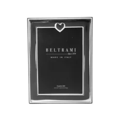 Portafoto cuore foto 10x15 cm Beltrami con argento Miro Silver