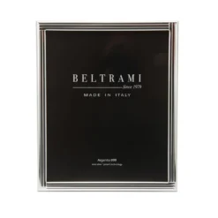 Portafoto righe foto 20x25 cm Beltrami con argento Miro Silver