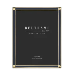Portafoto wengè oro foto 15x20 cm Beltrami con argento Miro Silver