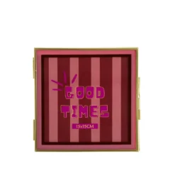 Portafoto 15x15 cm Good Times oro