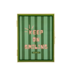 Portafoto 18x23 cm Keep Smiling oro