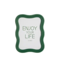 Portafoto 13x18 cm ondulato Enjoy Life verde