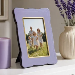 Portafoto 10x15 cm Summer legno azzurro oro