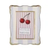 Portafoto 13x18 cm Summer legno celeste bordo dorato