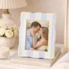 Portafoto 13x18 cm Summer legno celeste giallo