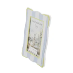 Portafoto 10x15 cm Summer legno celeste giallo