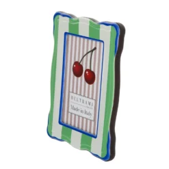Portafoto 10x15 cm Summer legno verde bordi blu