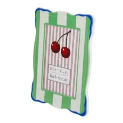 Portafoto 13x18 cm Summer legno verde bordo blu