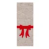 Portaposate fiocco natalizio 25x10 cm pannolenci
